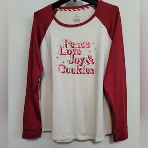 Top Pajama Holiday Graphic Tee / Size XL